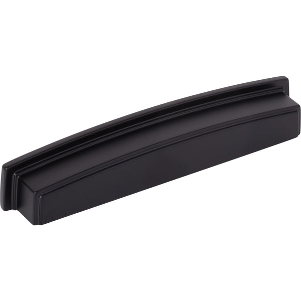 160 mm Center Matte Black Square-to-Center Square Renzo Cabinet Cup Pull