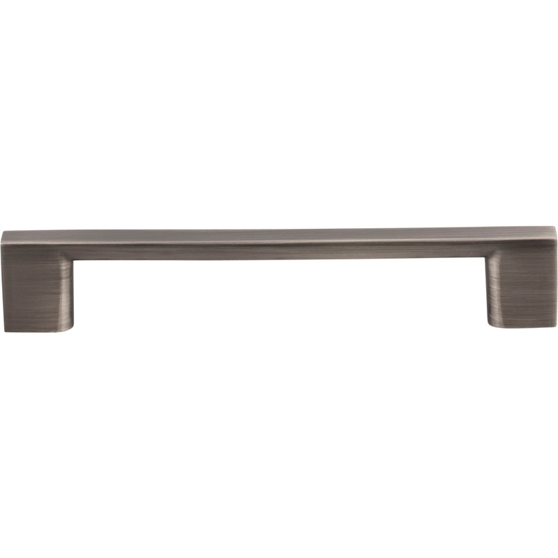 128 mm Center-to-Center Brushed Pewter Square Sutton Cabinet Bar Pull