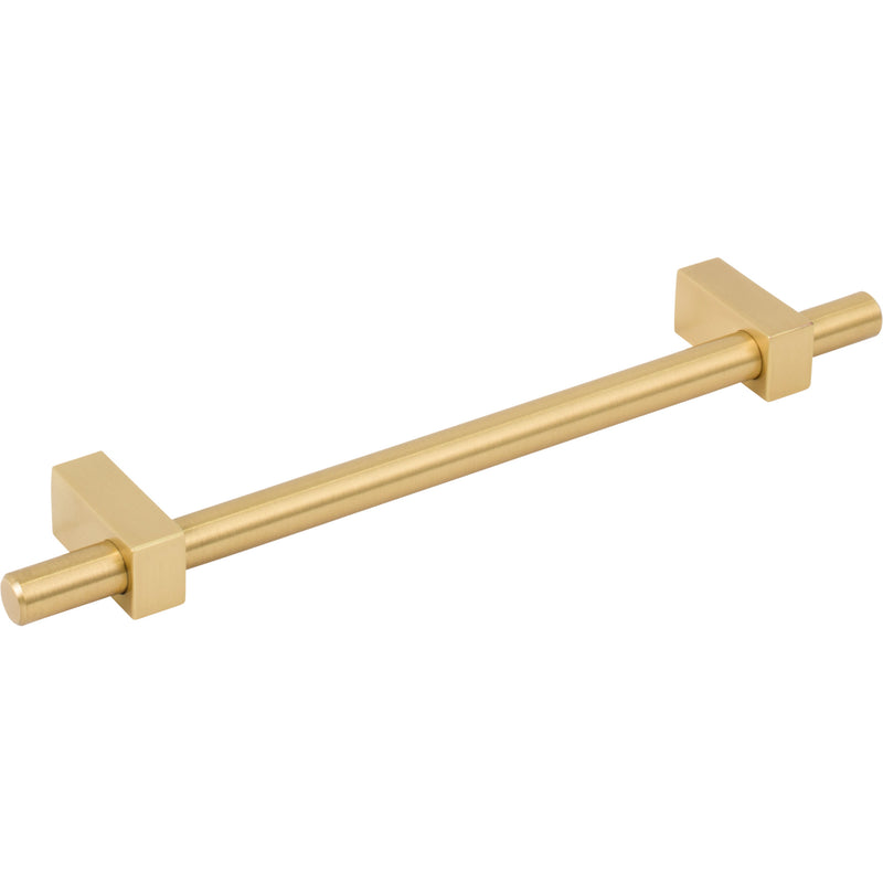 160 mm Center-to-Center Brushed Gold Larkin Cabinet Bar Pull