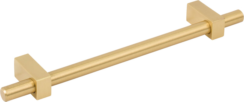 160 mm Center-to-Center Brushed Gold Larkin Cabinet Bar Pull