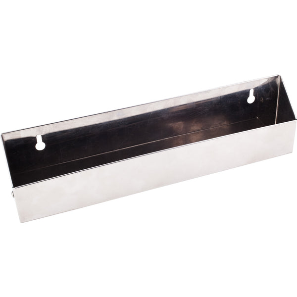 11-11/16" Slim Depth Stainless Steel Tip-Out Tray for Sink Front