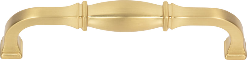 128 mm Center-to-Center Brushed Gold Audrey Cabinet Pull