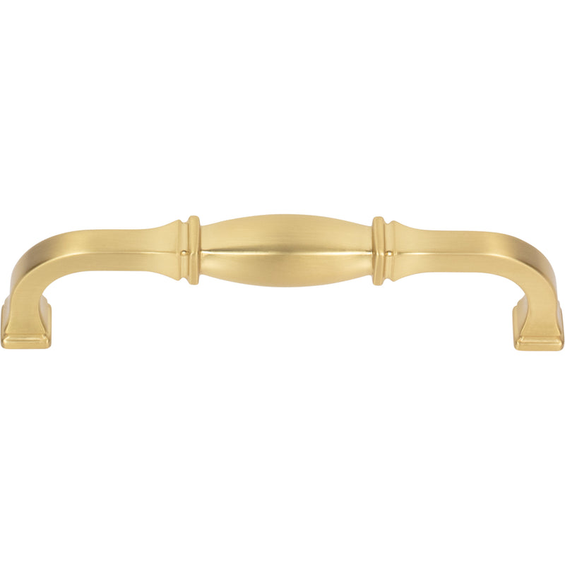 128 mm Center-to-Center Brushed Gold Audrey Cabinet Pull