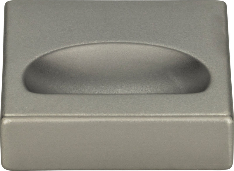 Thin Square Knob 1 1/4 Inch Slate