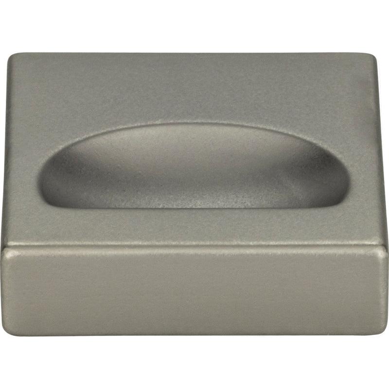 Thin Square Knob 1 1/4 Inch Slate