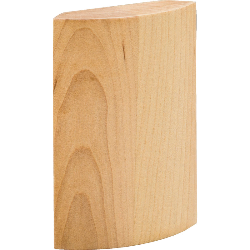 2-11/16" W x 7/8" D x 4" H Oak Radius Transition Block