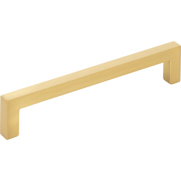 128 mm Center-to-Center Brushed Gold Square Stanton Cabinet Bar Pull