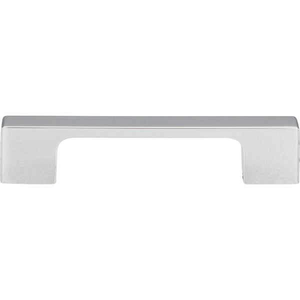 Thin Square Pull 3 3/4 Inch (c-c) Polished Chrome