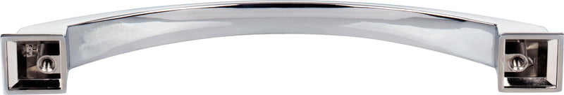 160 mm Center-to-Center Polished Chrome Arched Roman Cabinet Pull