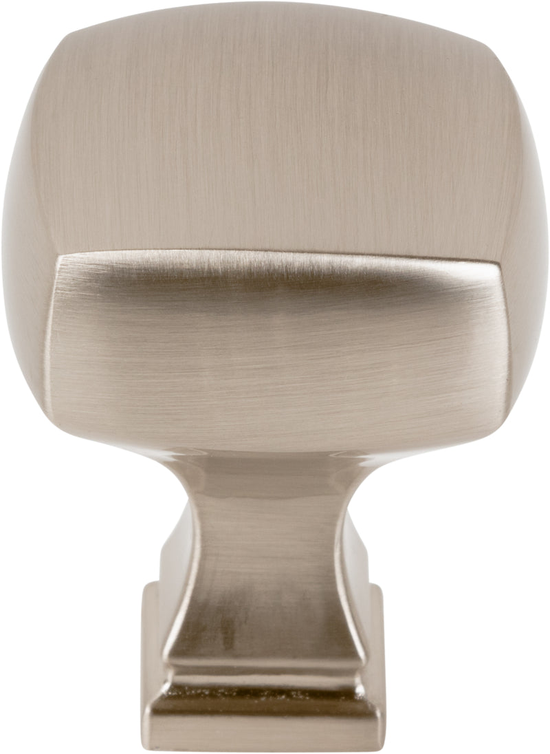 1-1/8" Overall Length Satin Nickel Square Audrey Cabinet Knob