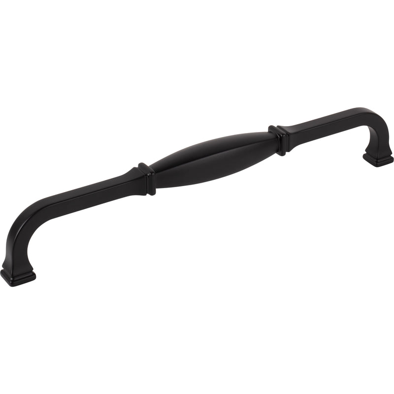 12" Center-to-Center Matte Black Audrey Appliance Handle