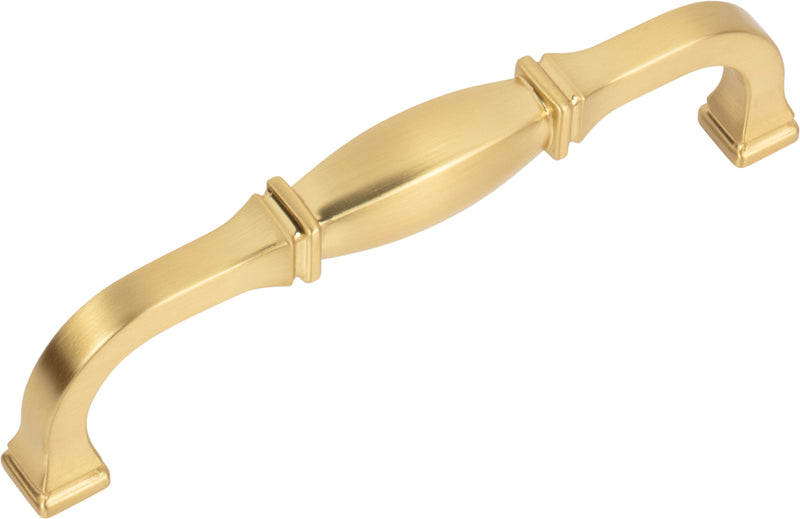 128 mm Center-to-Center Brushed Gold Audrey Cabinet Pull