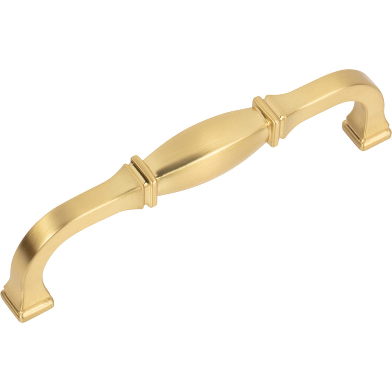 128 mm Center-to-Center Brushed Gold Audrey Cabinet Pull