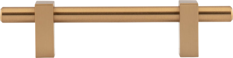 96 mm Center-to-Center Satin Bronze Larkin Cabinet Bar Pull