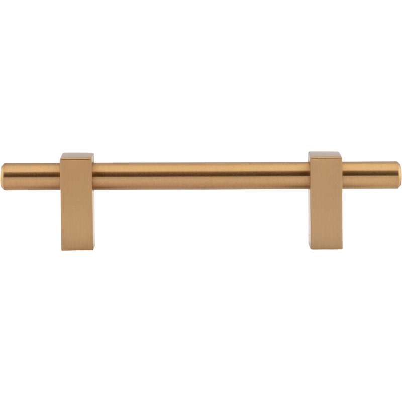 96 mm Center-to-Center Satin Bronze Larkin Cabinet Bar Pull