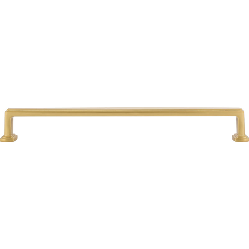 12" Center-to-Center Brushed Gold Richard Appliance Handle