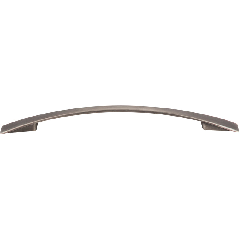 160 mm Center-to-Center Brushed Pewter Flared Regan Cabinet Pull