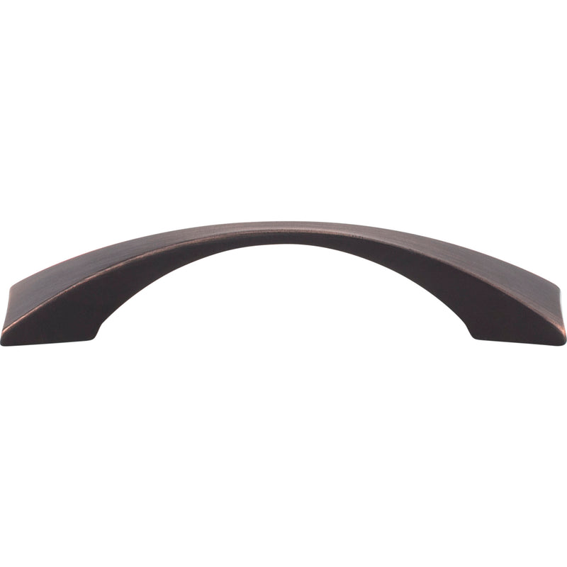 96 mm Center-to-Center Brushed Oil Rubbed Bronze Square Glendale Cabinet Pull