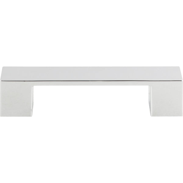 Wide Square Pull 3 3/4 Inch (c-c) Polished Chrome