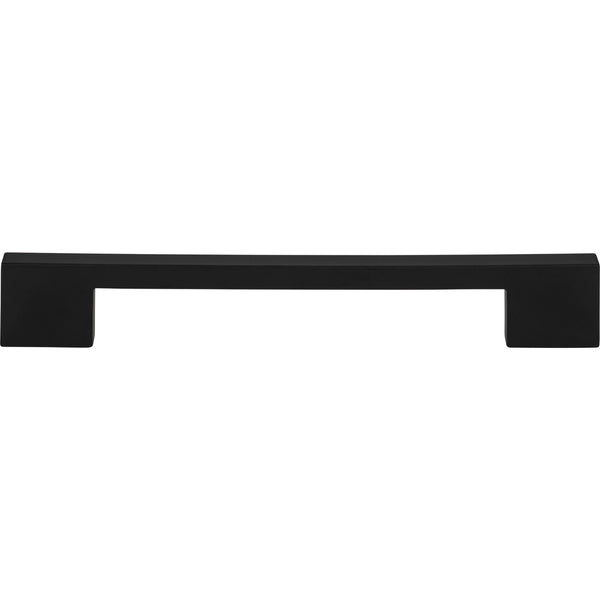 Thin Square Pull 7 9/16 Inch (c-c) Matte Black