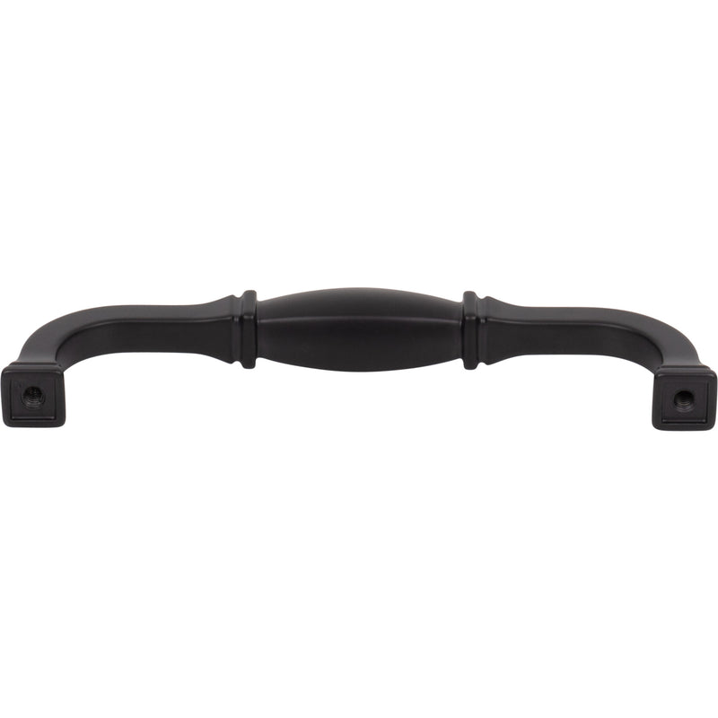 128 mm Center-to-Center Matte Black Audrey Cabinet Pull