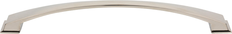 12" Center-to-Center Polished Nickel Arched Roman Appliance Handle