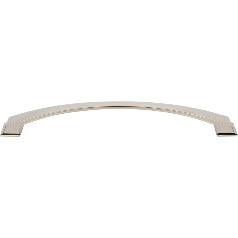 12" Center-to-Center Polished Nickel Arched Roman Appliance Handle