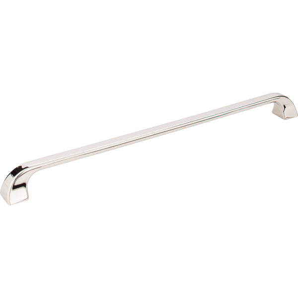 305 mm Center-to-Center Polished Nickel Square Marlo Cabinet Pull