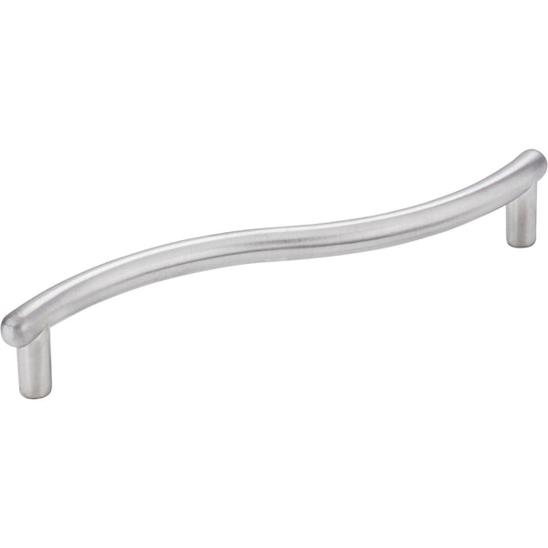 128 mm Center-to-Center Brushed Chrome Wavy Capri Cabinet Pull