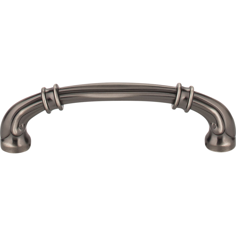 96 mm Center-to-Center Brushed Pewter Lafayette Cabinet Pull