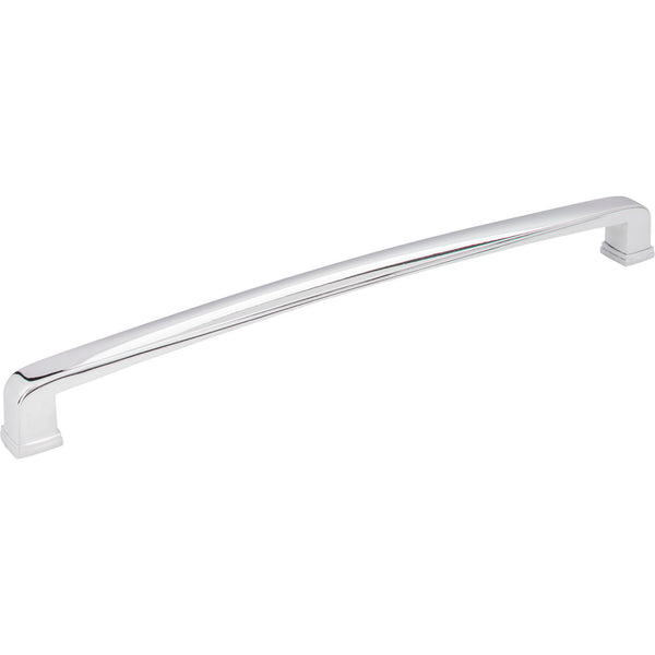 12" Center-to-Center Polished Chrome Square Milan 1 Appliance Handle
