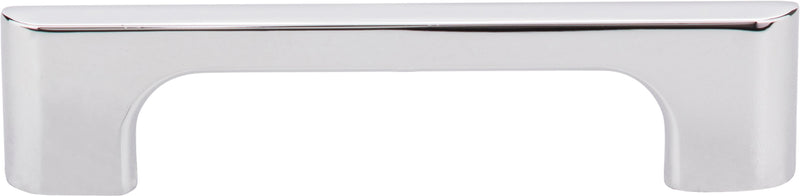 96 mm Center-to-Center Polished Chrome Asymmetrical Leyton Cabinet Pull