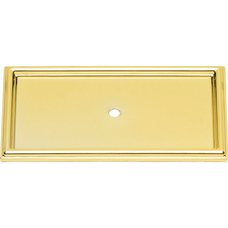 Campaign Rope Backplate 3 11/16 Inch Polished Brass