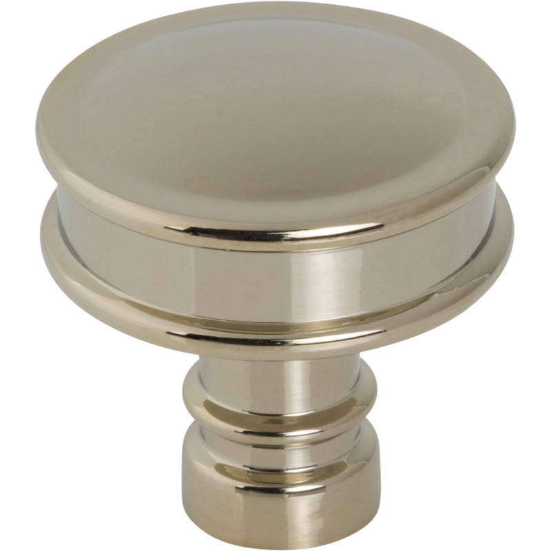 Cranford Knob 1 1/4 Inch Polished Nickel