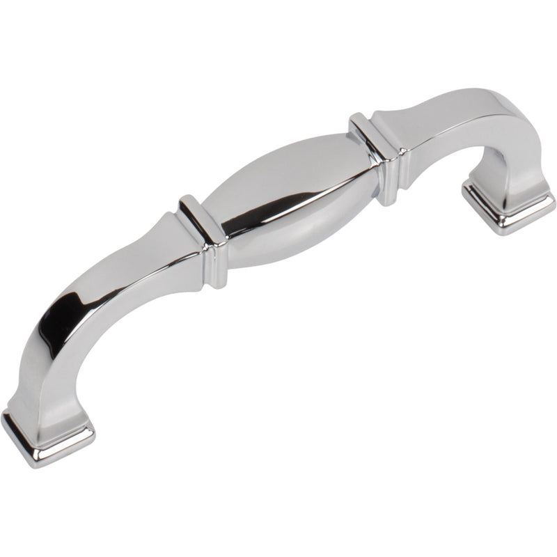 96 mm Center-to-Center Polished Chrome Audrey Cabinet Pull