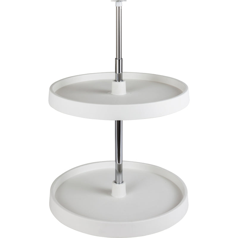 18" Round Three-Shelf Plastic Lazy Susan Set