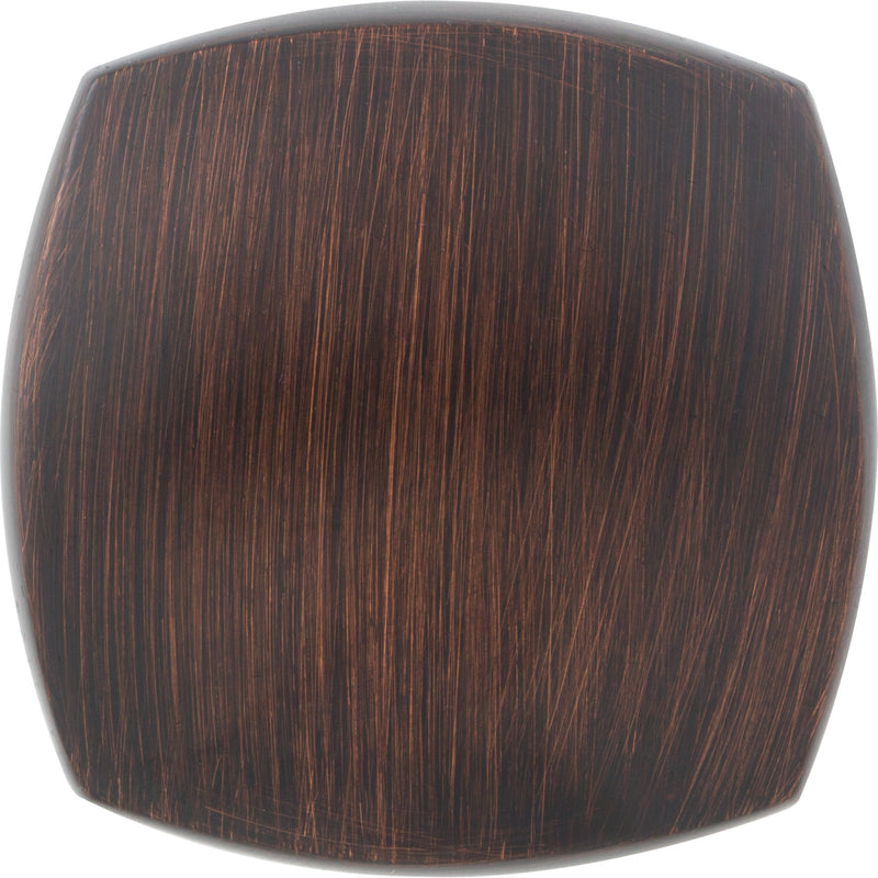 1-3/8" Overall Length Brushed Oil Rubbed Bronze Square Audrey Cabinet Knob