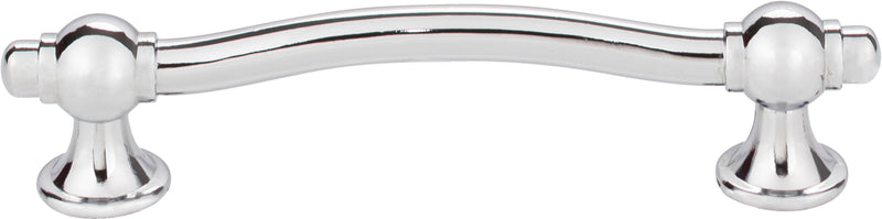 96 mm Center-to-Center Polished Chrome Syracuse Cabinet Bar Pull