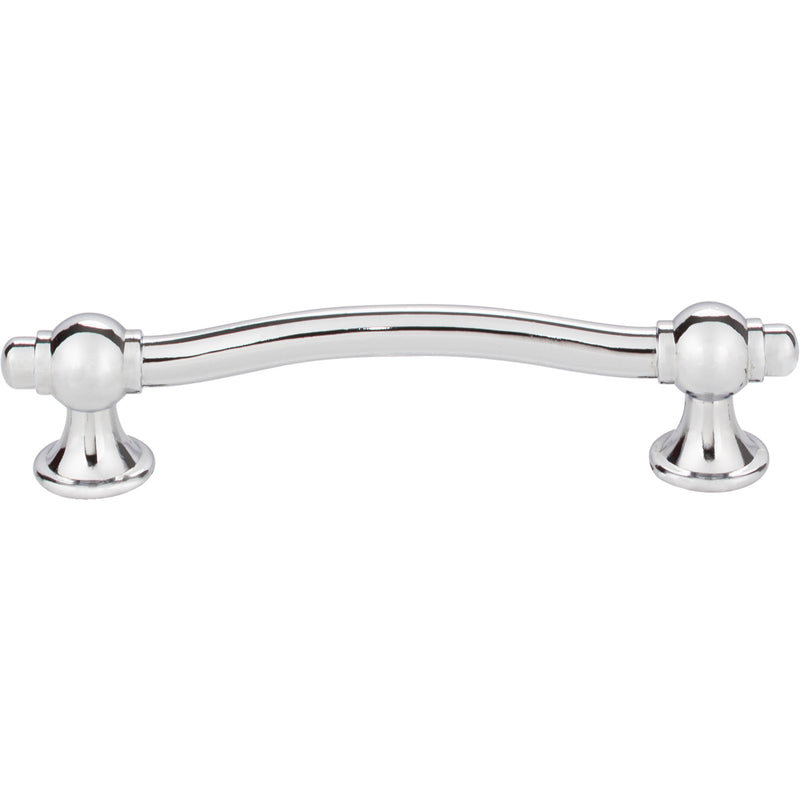 96 mm Center-to-Center Polished Chrome Syracuse Cabinet Bar Pull