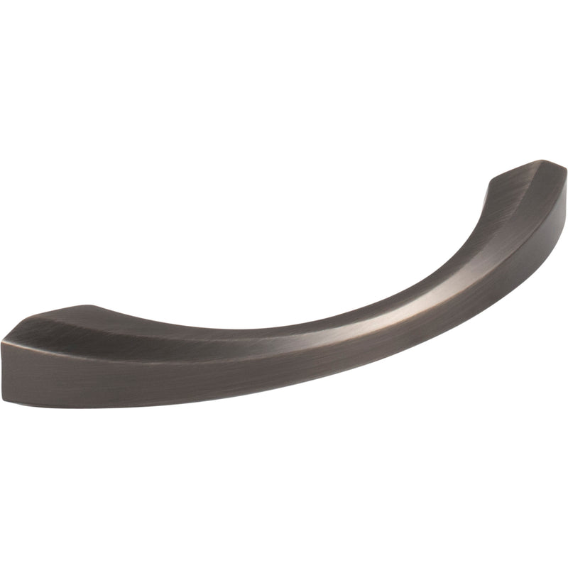 96 mm Center-to-Center Brushed Pewter Wheeler Cabinet Pull