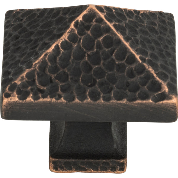 Craftsman Square Knob 1 1/4 Inch Venetian Bronze