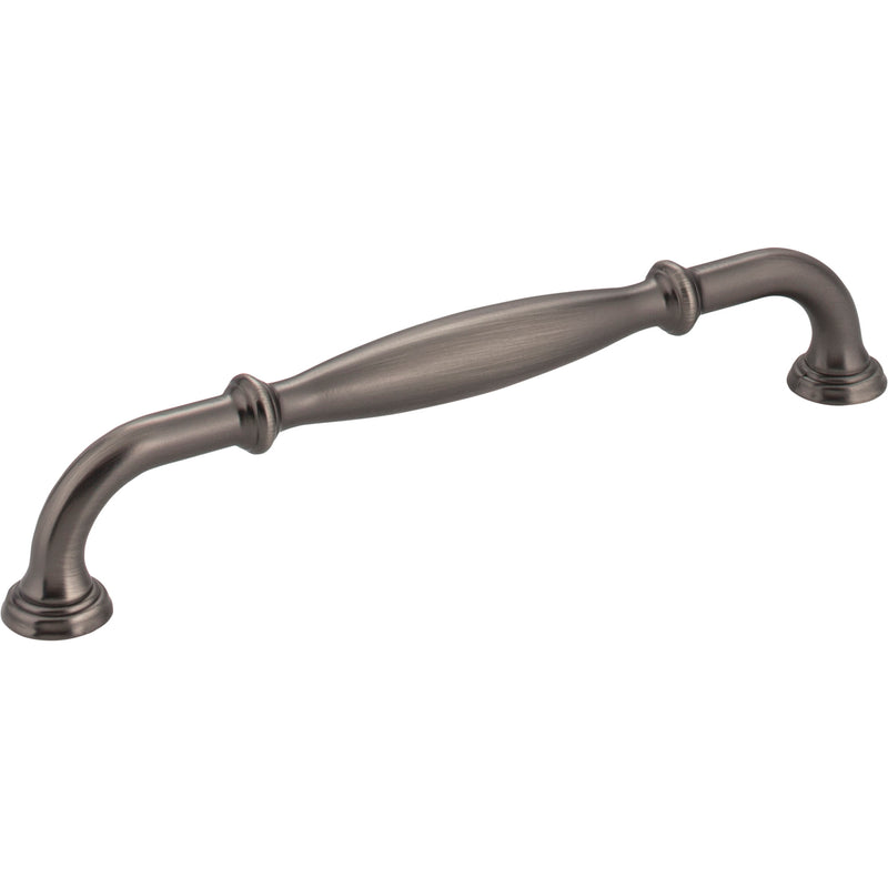 160 mm Center-to-Center Brushed Pewter Tiffany Cabinet Pull