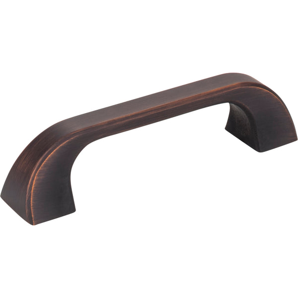 96 mm Center-to-Center Brushed Oil Rubbed Bronze Square Marlo Cabinet Pull