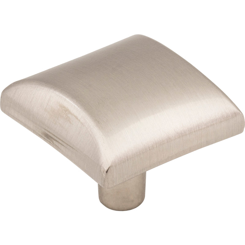 1-1/8" Overall Length Satin Nickel Square Glendale Cabinet Knob