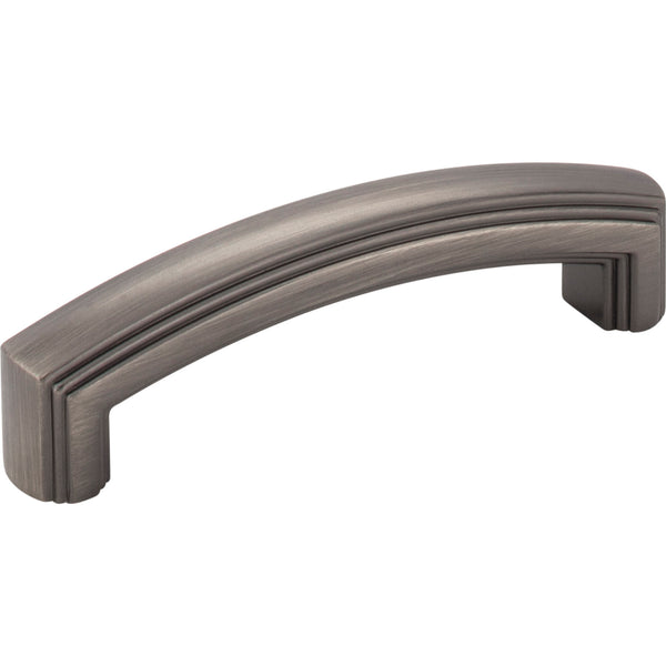 96 mm Center-to-Center Brushed Pewter Delgado Cabinet Pull