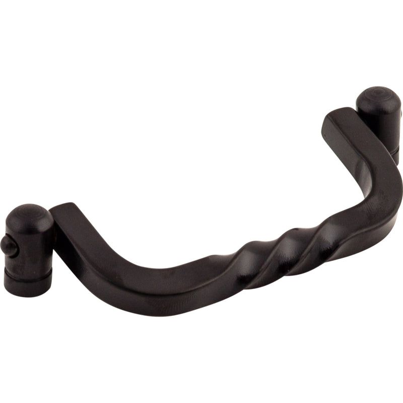 Twist Drop Pull 3 3/4 Inch (c-c) Patina Black