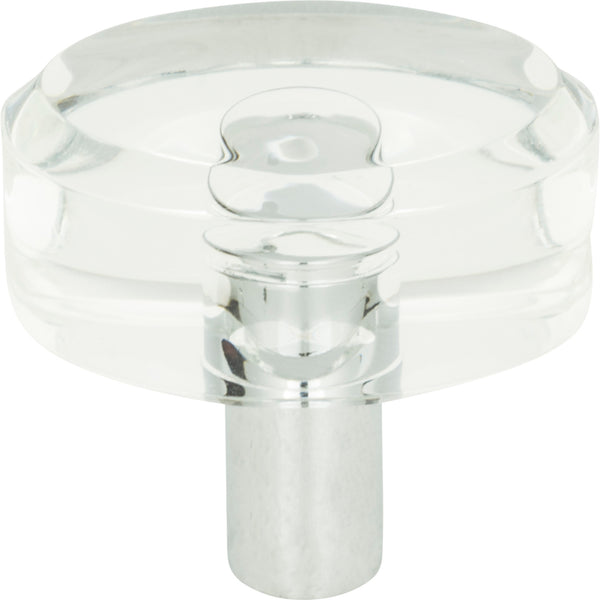 Optimism Oval Knob 1 1/2 Inch Polished Chrome