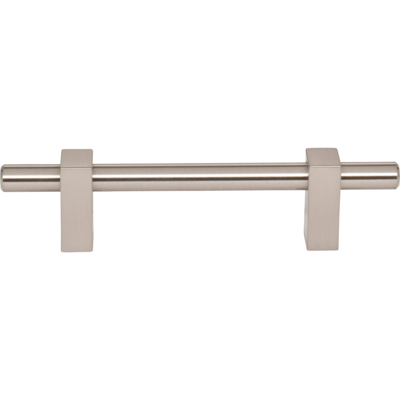 96 mm Center-to-Center Satin Nickel Larkin Cabinet Bar Pull