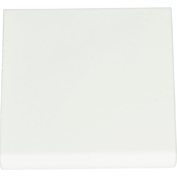 Tab Edge Pull 1 1/4 Inch (c-c) High White Gloss