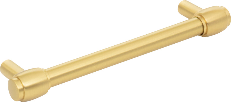 128 mm Center-to-Center Brushed Gold Hayworth Cabinet Bar Pull